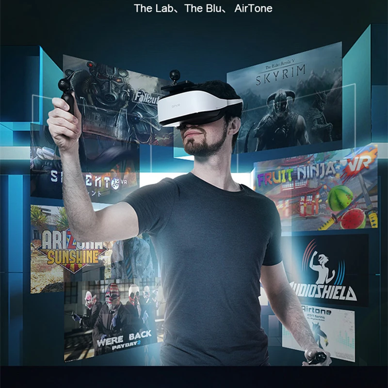 Очки VR для 9D кресло яиц кинотеатр Deepoon E3C дисплей головы WIith Nolo CV1 набор