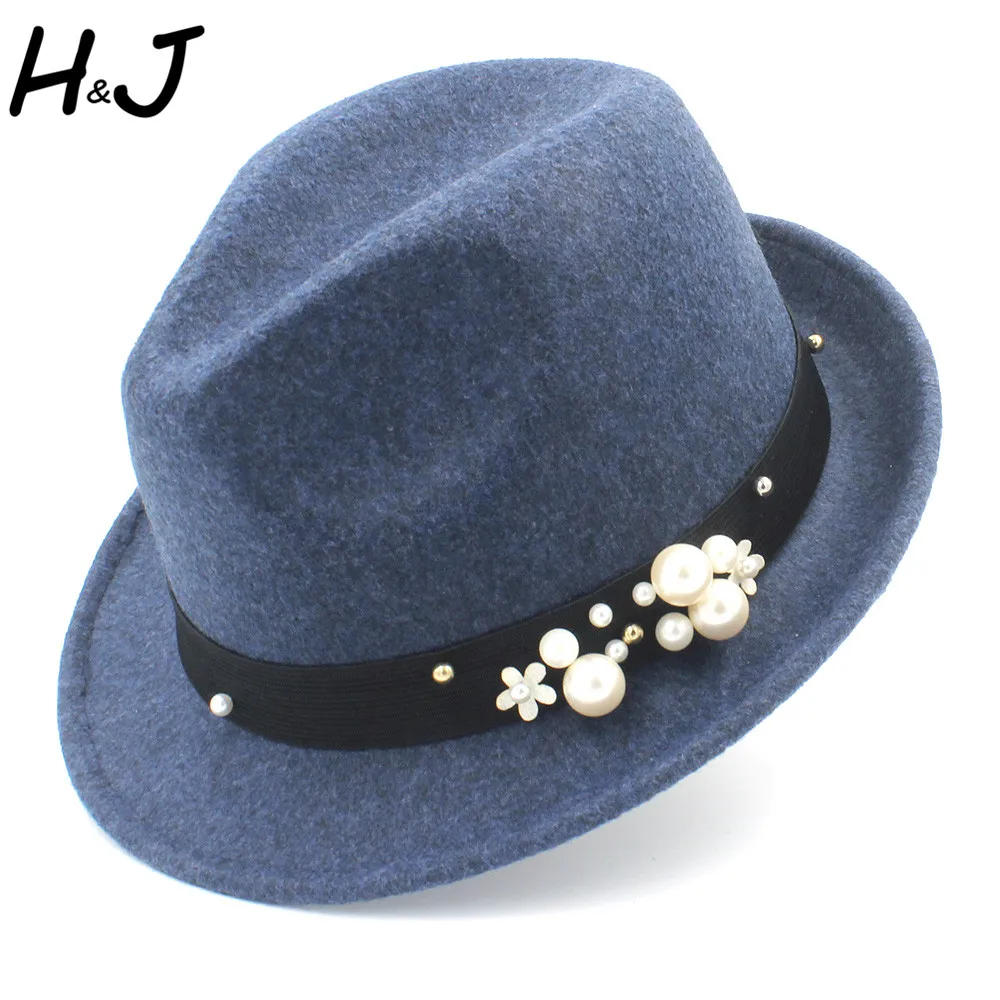Шляпа Женская фетровая 100% шерсть K20|felt fedora hats|fedora hatjazz cap |