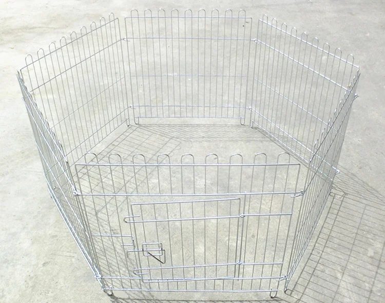 

High-end electroplating pet fence The poodle Leung than bear run cage The dog fence / 6slice