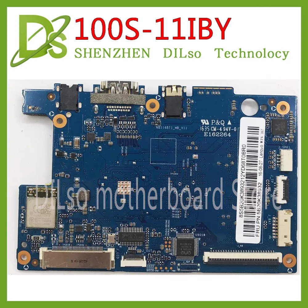 Kefu 100S-11IBY материнская плата для lenovo Thinkpad 100S-11IBY Материнская плата ноутбука процессор Z3735F ram 2G 32G тестовая работа