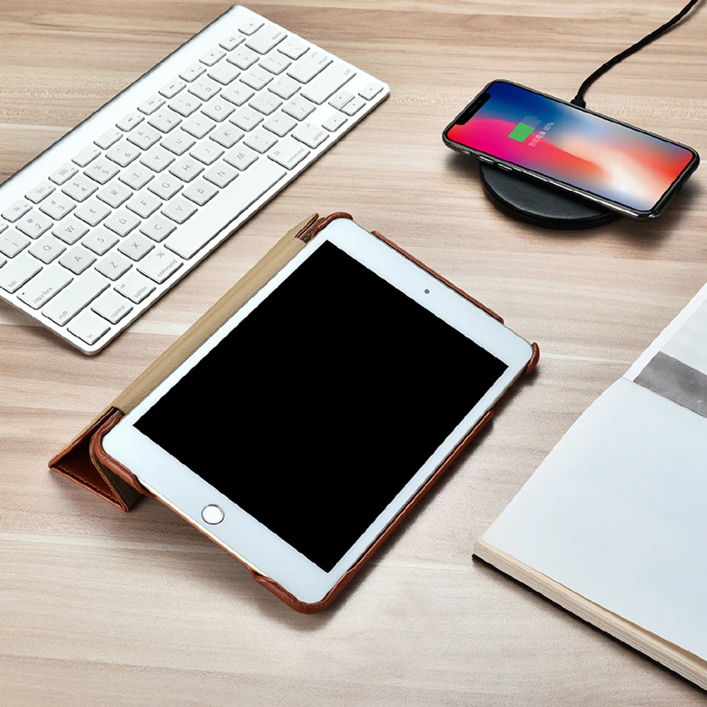 Чехол Icarer для ipad Mini 5 винтажный кожаный смарт чехол Ультратонкий 2019|Чехлы