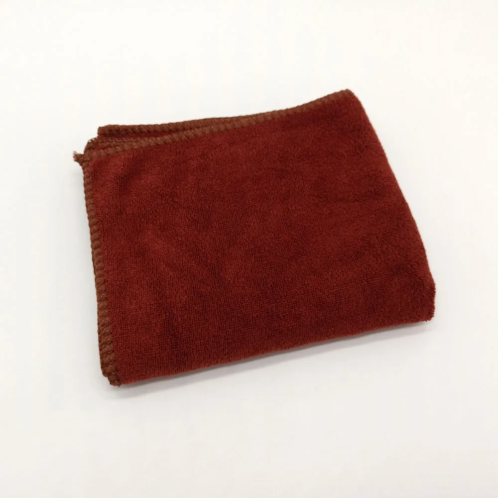 Brown 4pcs Дешевая цена микрофибра полотенце для чистки автомобиля микро волокна автомойка зеленый/синий/фиолетовый/коричневый цвет - Цвет: Brown 4pcs