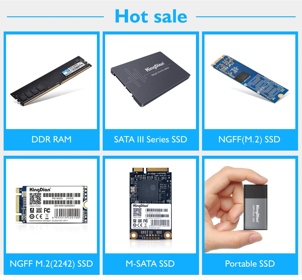 KingDian Newest item lighting Portable SSD USB 3.0 120GB 250GB 500GB External Solid State Drive