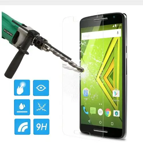 2 шт 0,26 мм 9 H Премиум Закаленное стекло для Motorola Moto X Play XT1563 XT1561 Защитная пленка для экрана