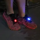 Световой зажим обуви светильник Светящиеся в темноте флэш светильник предупреждение кроссовкиодеждасумкивелосипед 3 цвета