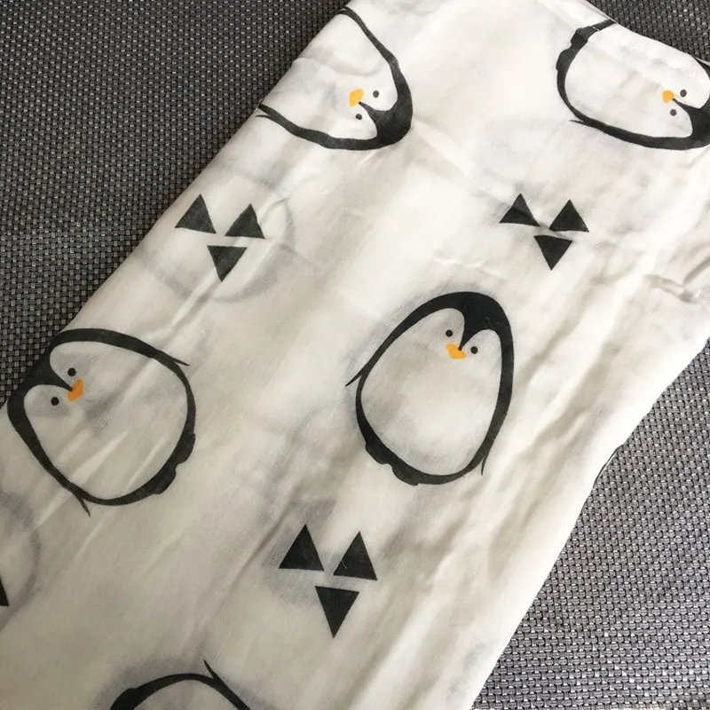 Муслин 100% хлопок 2 слоя детские пеленки мягкие одеяла для новорожденных ванны