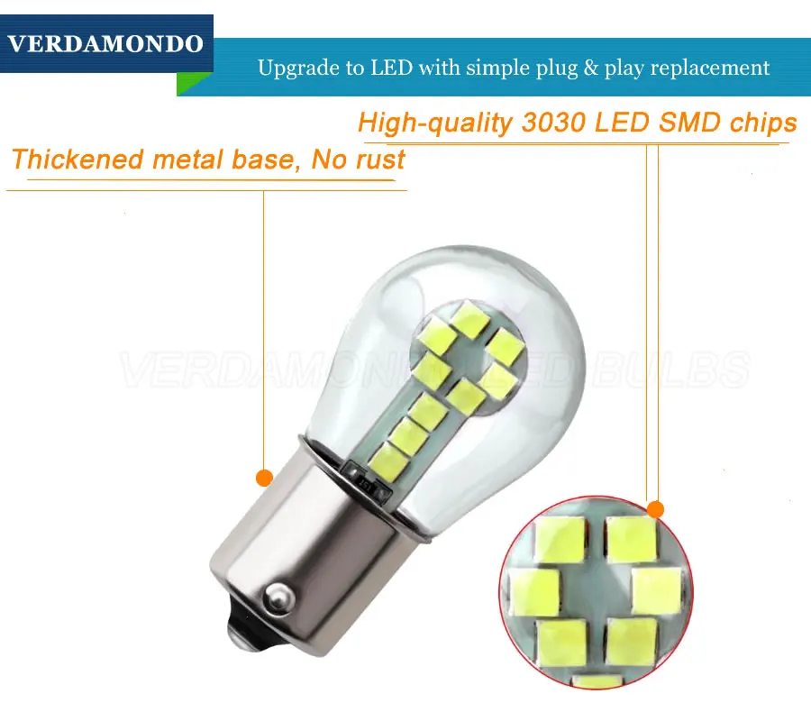 1 шт. 1156 BA15S 1157 BAY15D 18 SMD 3030 светодиодный светильник Поворотная сигнальная лампа тормозной светильник s Белый Желтый Красный DC 12V