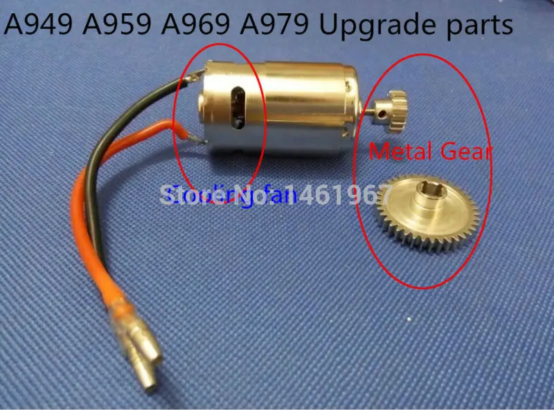 

upgraded part 390 Cooling fan Motor + reduction gear for Wltoys A949 A959 A969 A979 1/18 4WD RC Car