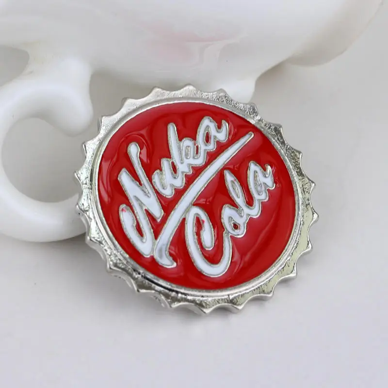 Игра Nuka Cola botter открывалка брошь подвеска булавка мальчик ювелирные изделия подарок для автомобиля ключ держатель Косплей Аксессуары подарок