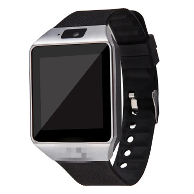 Silver Умные часы без границы DZ09, умные часы, цифровые часы для iPhone, samsung, Android, мобильного телефона, Bluetooth, SIM, PK iwo 8, часы - Цвет: Silver