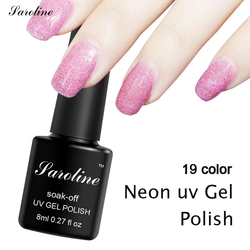 Saroline длительное неоновых гель Лаки продукт ногти первоклассника Lucky Soak Off