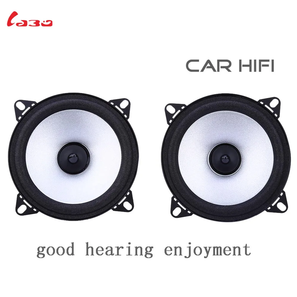 Paired LABO 4 inch Car Speakers Coaxial Hifi Speaker Vehicle Door Auto Audio Music Stereo Full Range Loudspeaker | Автомобили и
