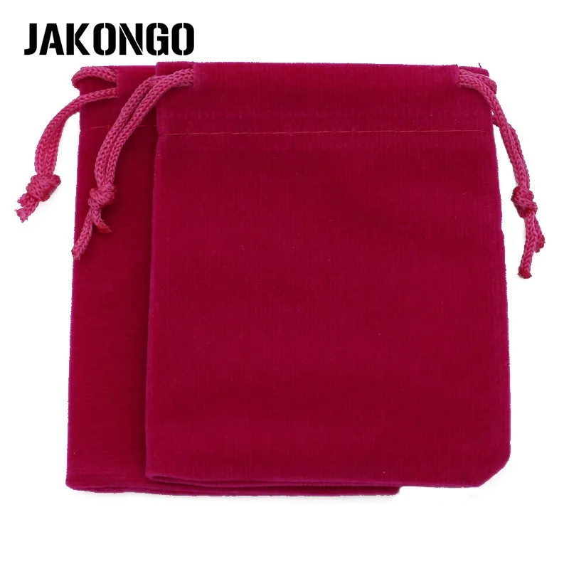 JAKONGO 10pcs/lot 7X9cm 9X12cm Velvet Jewelry Packaging Display Bags &amp Pouches Drawstring Packing Gift 6 Colors | Украшения и