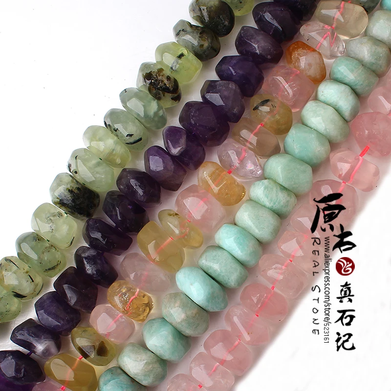 20 шт натуральный Амазон розовая роза граненые кварцевые хрустальные бусины