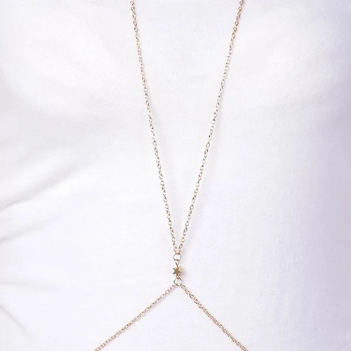 Женский кроссовер портупея в форме звезды бикини тело живот талия ожерелье