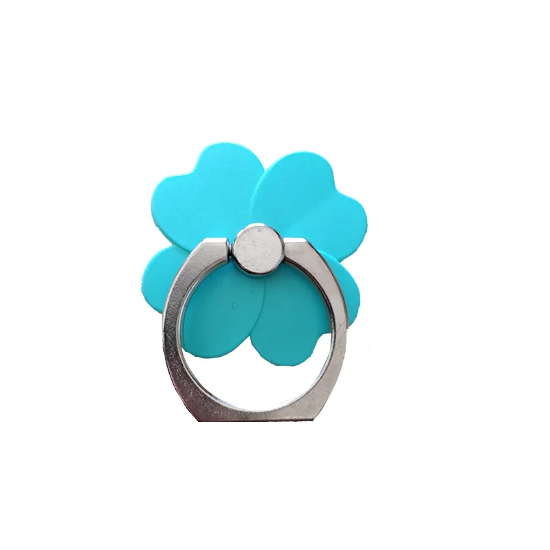 green Four Clover Держатель телефона на палец, подставка, круглая ручка, держатель для телефона, смартфонов для iphone 7, xiaomi mi8, 5 plus, сотовый мобильный автомобильный держатель для телефона - Цвет: green Four Clover