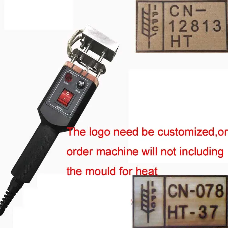 

Fumigation wood products branding machine Wood board logo IPPC electric soldering iron Export trademark small LOGO hot pot oil h