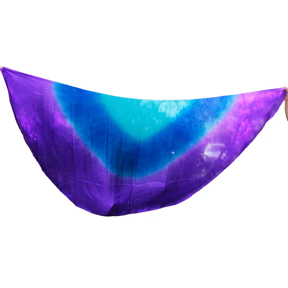 Высококачественная танцевальная фата ручной работы натуральный шелк для танца