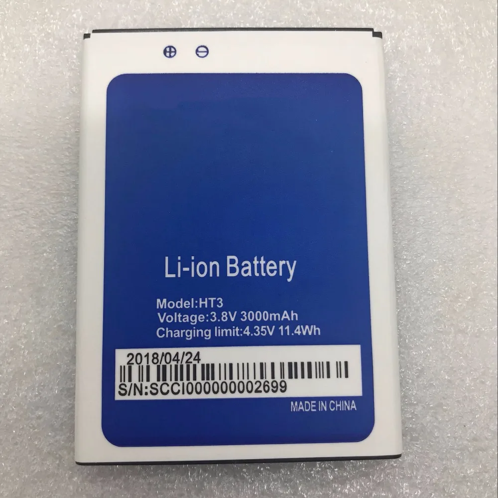Высокое качество Новый резервный аккумулятор HT3 для Homtom Pro 3 8 V 3000mAh Замена батареи
