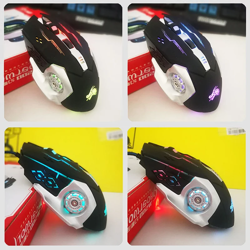 Professional Gamer Gaming Mouse 6D 3200DPI Adjustable Wired Optical LED 6 Keys USB Cable for PC laptop GT | Компьютеры и офис