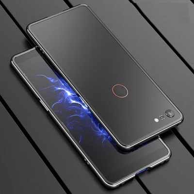 Роскошный брендовый Алюминиевый металлический бампер для Smartisan Nut Pro 2 S, металлические Чехлы в форме колонки, рамка для Smartisan Nut Pro2S - Цвет: black and silver