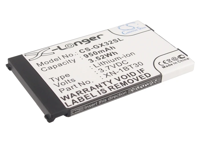 

Battery For SHARP 550SH,GX15,GX17,GX25,GX29,GX293,GX30,GX30c,GX30i,GX31,GX32,GX40,GX-E30,GX-F200,GX-L15 ( P/N CE-BL150 )
