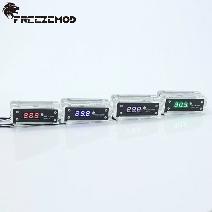 FREEZEMOD компьютер ПК кулер воды цифровой термометр с датчиком температуры цветной цифровой. WDXS-T1