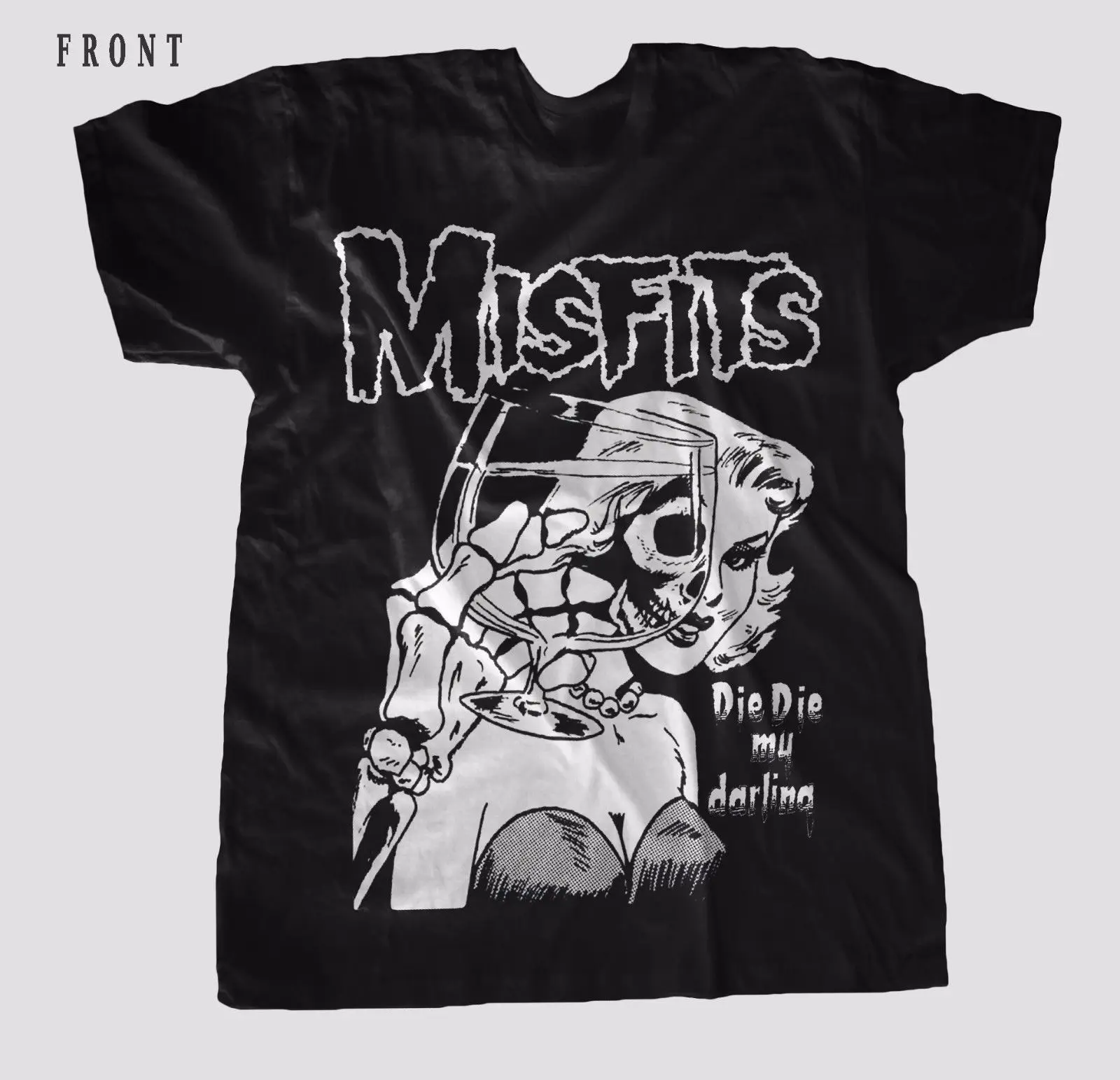 MISFITS Die My Darling Horror punk Samhain футболка Размеры: S до 3XL Подарочная Футболка с принтом в