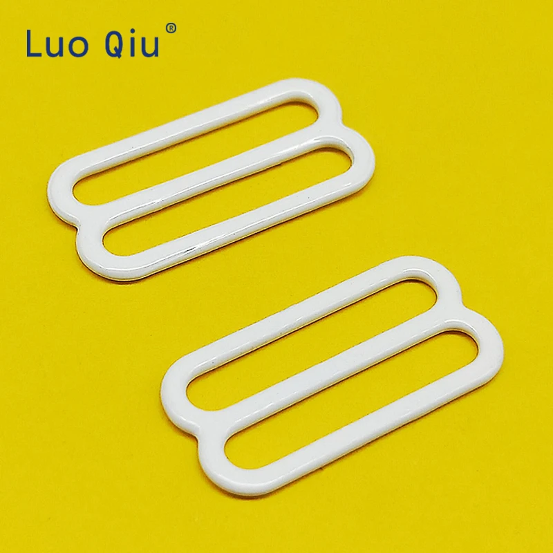 Белый металлический и пластиковый бюстгальтер Luo Qiu с 8 застежками для нижнего