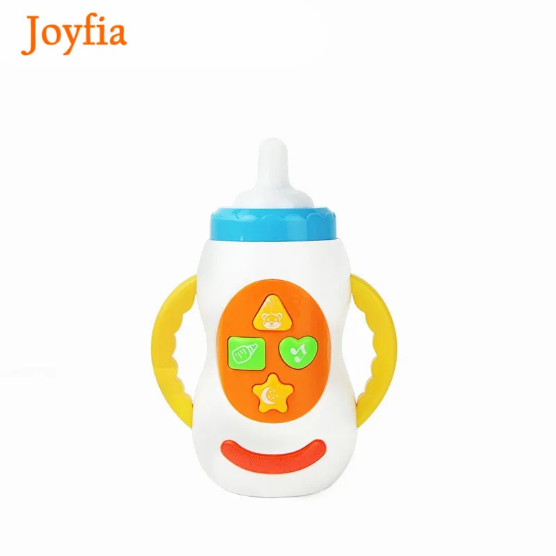 White Детская игрушка для имитации молочной бутылки светодиодный мигающий детский флакон со звуком и светильник игрушки, музыкальный инструмент Детский Светильник enment Toys - Цвет: White