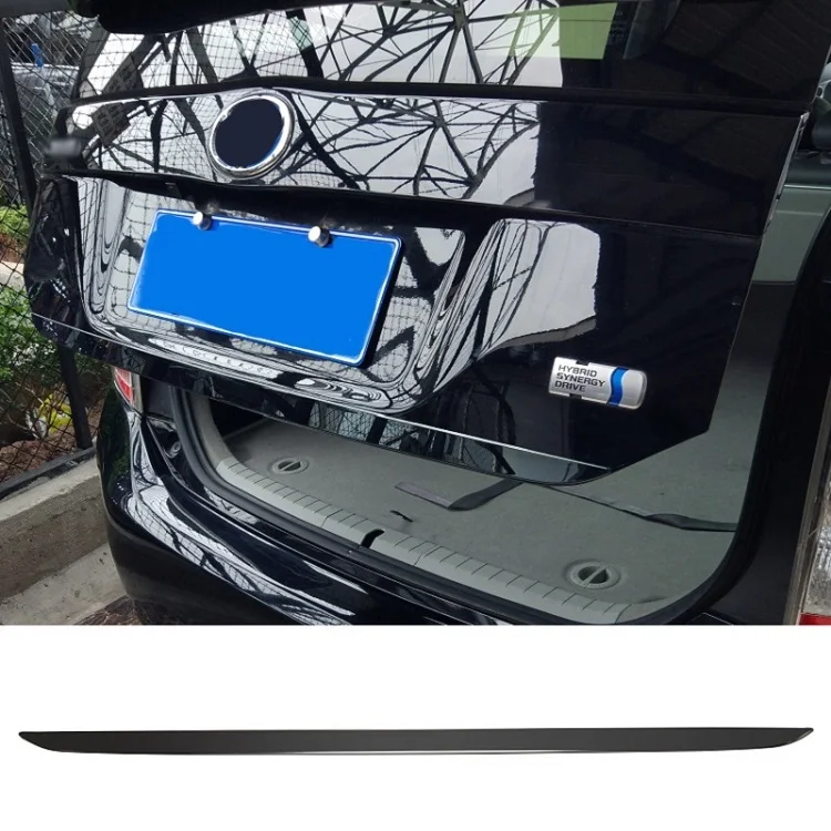 BLACK Крышка двери багажника из нержавеющей стали для Toyota Prius ZVW30 2010 2011 2012 2013 год - Название цвета: BLACK