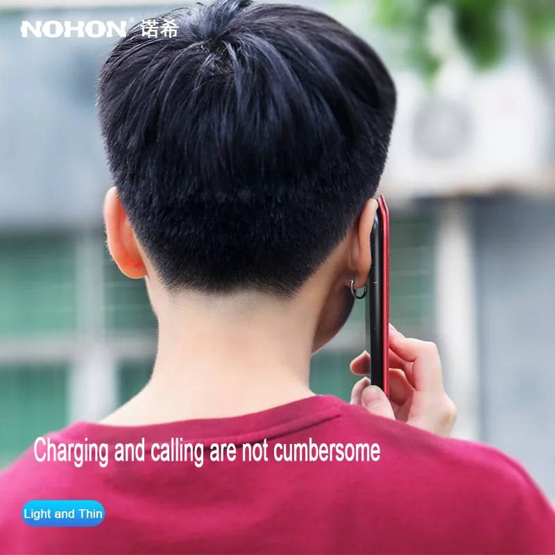 Беспроводное зарядное устройство NOHON Qi для iPhone X 8 Plus Samsung S8 S7 S6 Note 5 LG Nexus 7 Nokia HTC Sony
