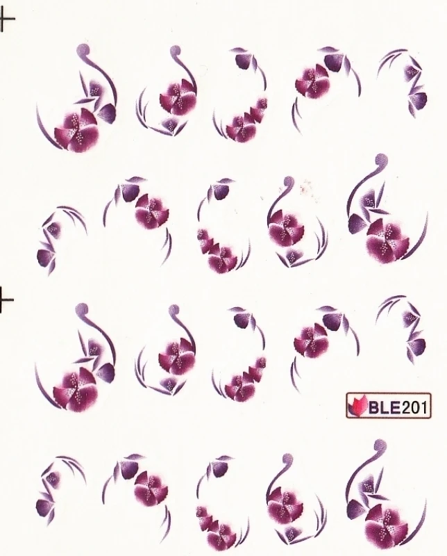 

11 PACK/ LOT WATER DECAL NAIL ART NAIL STICKER CURVE VINE FLOWER GRASS FEATHER BLE201-211