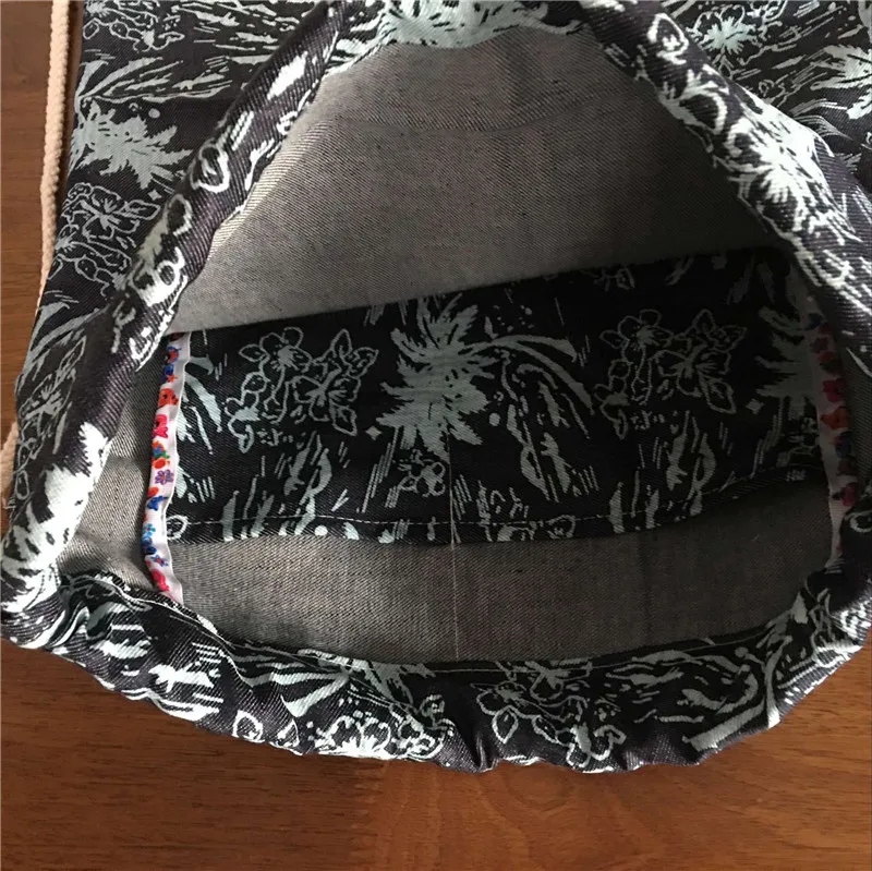 YILE хлопчатобумажный Джинсовый Рюкзак на шнурке для путешествий Студенческая