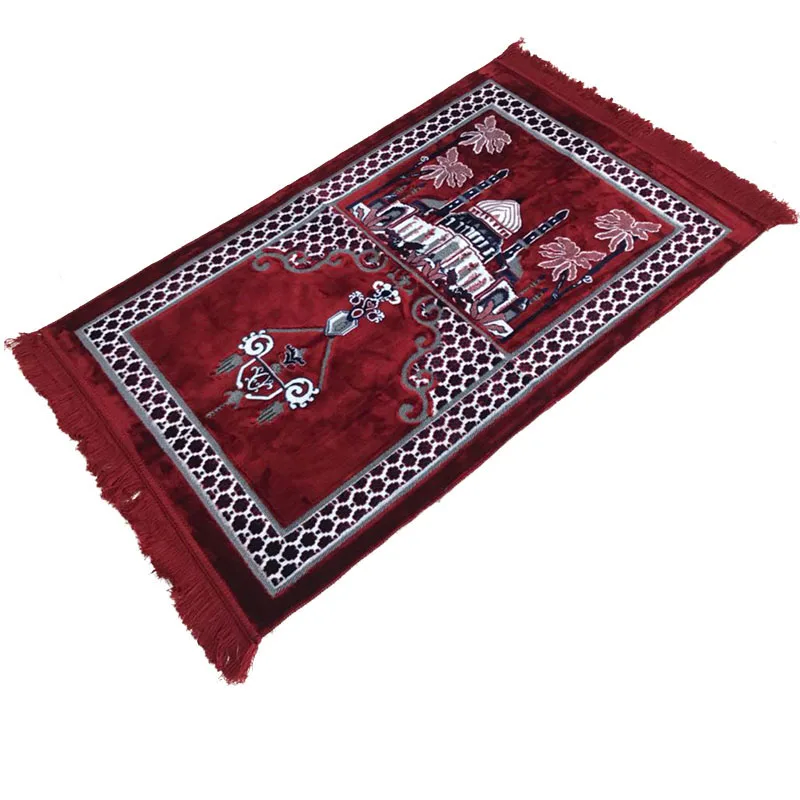 TK5red Xhx888 мусульманский молящийся коврик Ислам Молитвенный коврик Tapis islam ique Scandinave Tapete коврик Moslim Gebedskleed ковер Musulman Prier одеяло - Цвет: TK5red