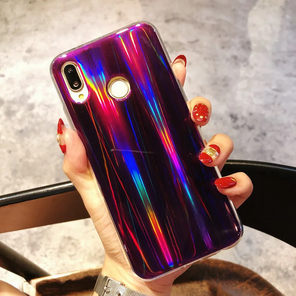 NORTHFIRE IMD Aurora Laser Case For Huawei P20 P10 Mate20 P Smart 2019 Shining Soft for Honor 8X 8Pro V9 V10 Cover Fundas |