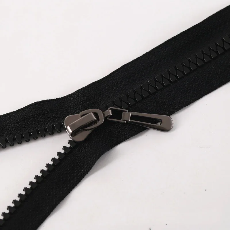 Металлический слайдер на молнии 80 СМ № 8 # многоцветные зубья для разделения