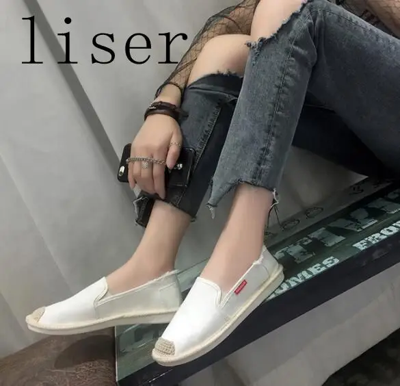 Liser парусиновая обувь женщина сезон: весна–лето в рыбацком стиле повседневная