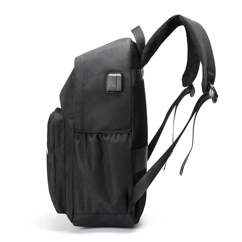 AUGUR Модные мужские рюкзаки черный Оксфорд Back Pack зарядка через Usb маленький