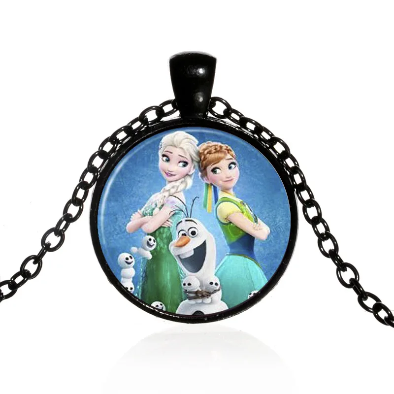 Disney Мультфильм Замороженные дети ожерелье принцессы Эльзы кукла аксессуары девушка Детский наряд для дня Рождения день детей подарок косметический игрушка косметика