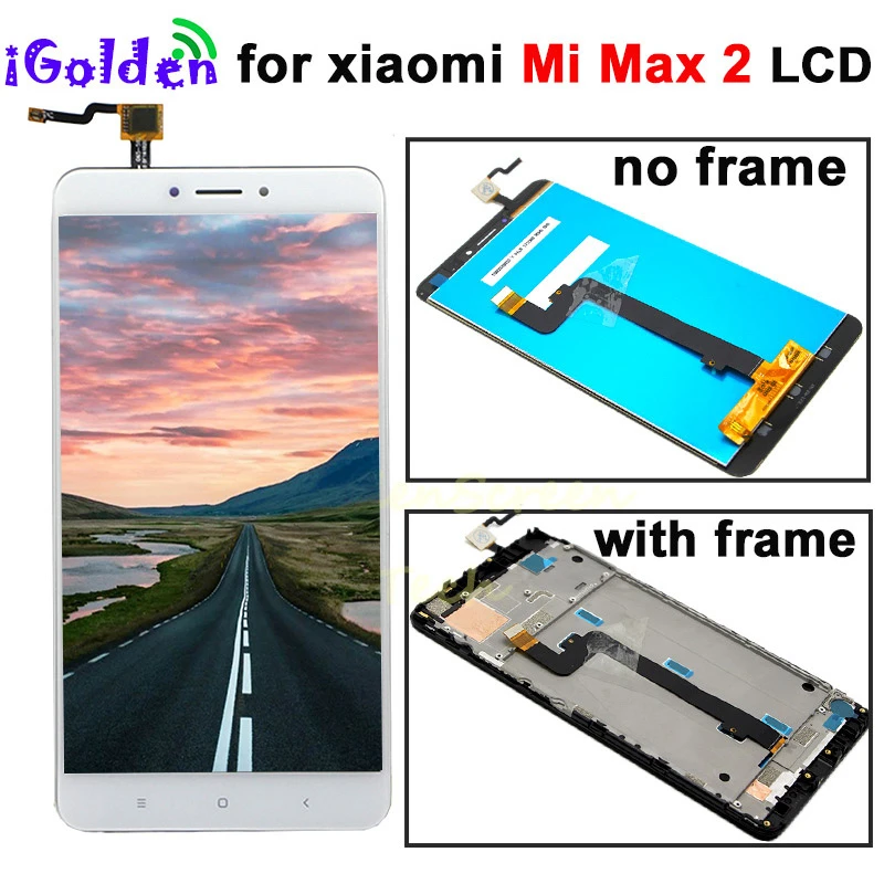 Для XIAOMI MI MAX 2 LCD Max2 ЖК дисплей сенсорный экран дигитайзер с рамкой запасные части