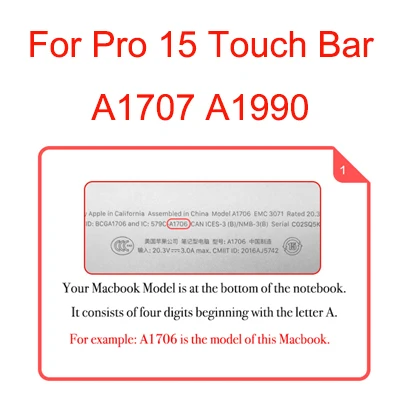 Pro 15 A1707 A1990 GOOYIYO-2 шт./лот, пленка для экрана Macbook, высокая четкость, защита от царапин, мягкая ПЭТ пленка для Macbook Air Pro retina 11 13 15 - Цвет: Pro 15 A1707 A1990
