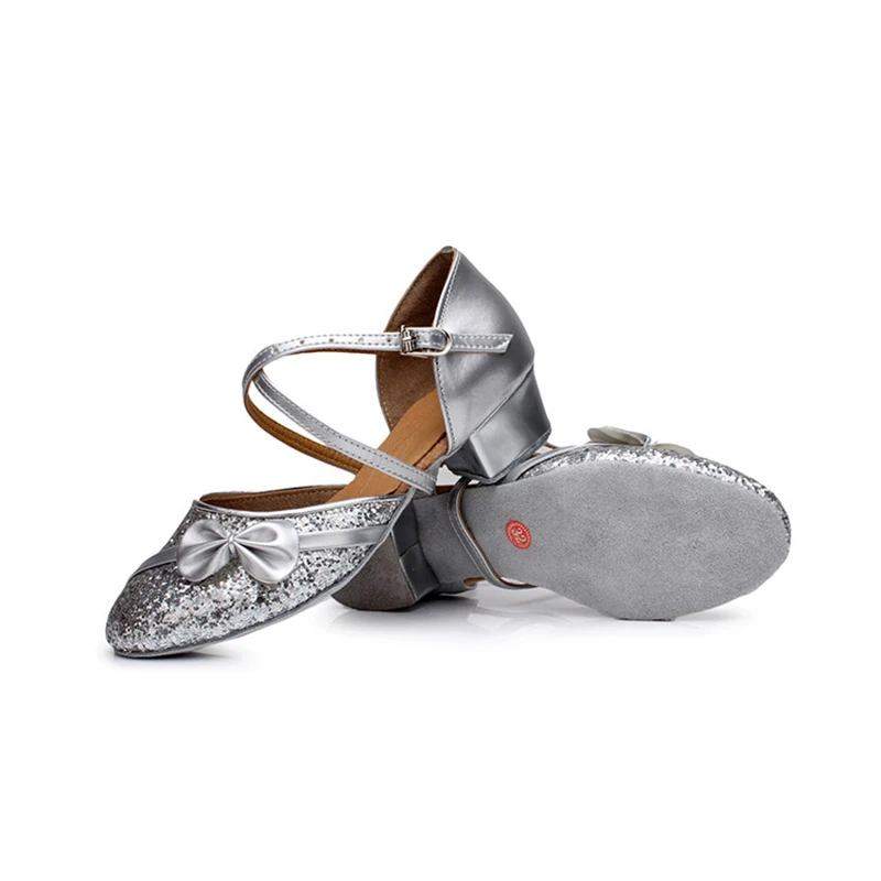 woman shoes latin girls glitter ballroom dance closed toe standard children women |