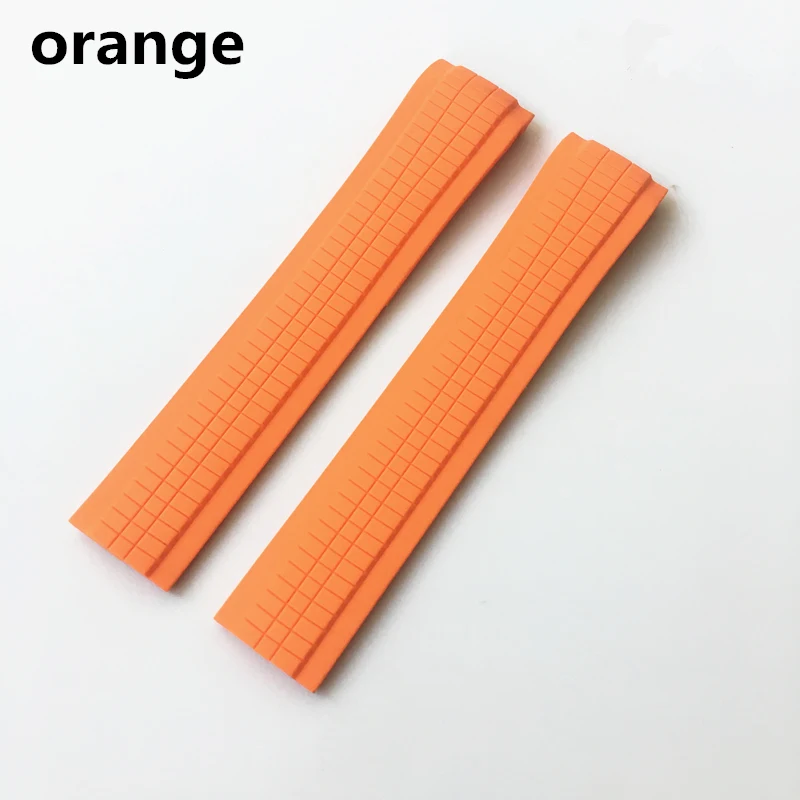 MREJUST 21mm Black Brown Green Blue White Orange Silicone Rubber Watch Strap Band For PP Patek Aquanaut Philippe 5167R 5167A