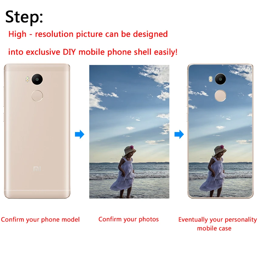 DREAMFOX Customized DIY Soft TPU Silicone Case Cover For Xiaomi Redmi Note 3 4 5 Plus 3S 4A 4X 5A Pro Global |