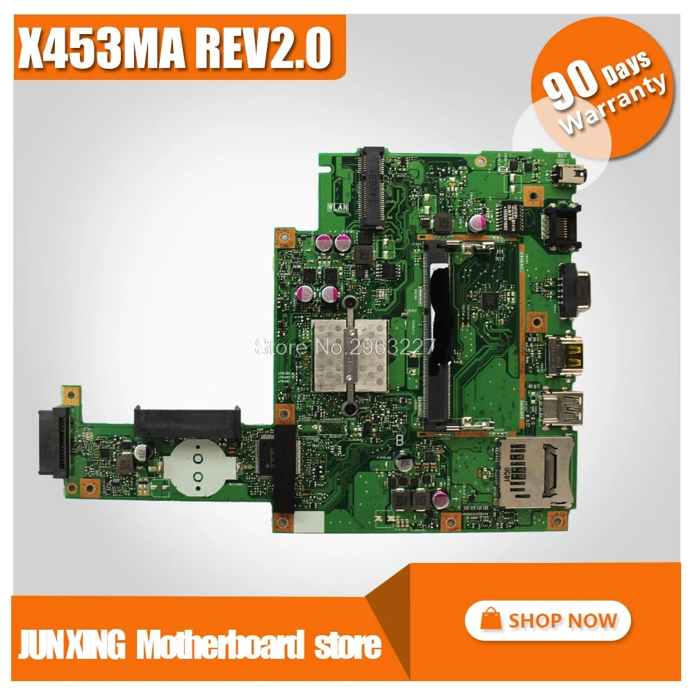 

X453MA материнская плата REV2.0 N3540U N3530 pu для Asus X453MA X403MA материнская плата для ноутбука X453MA материнская плата Тест OK 4 ядра