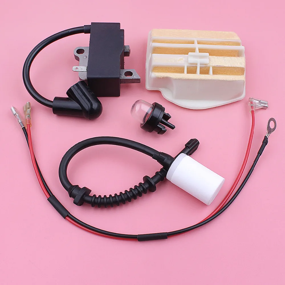 

Ignition Coil For Husqvarna 445 450 450E Air Fuel Filter Line Primer Bulb Kit Chainsaw Replacement Spare Tool Part