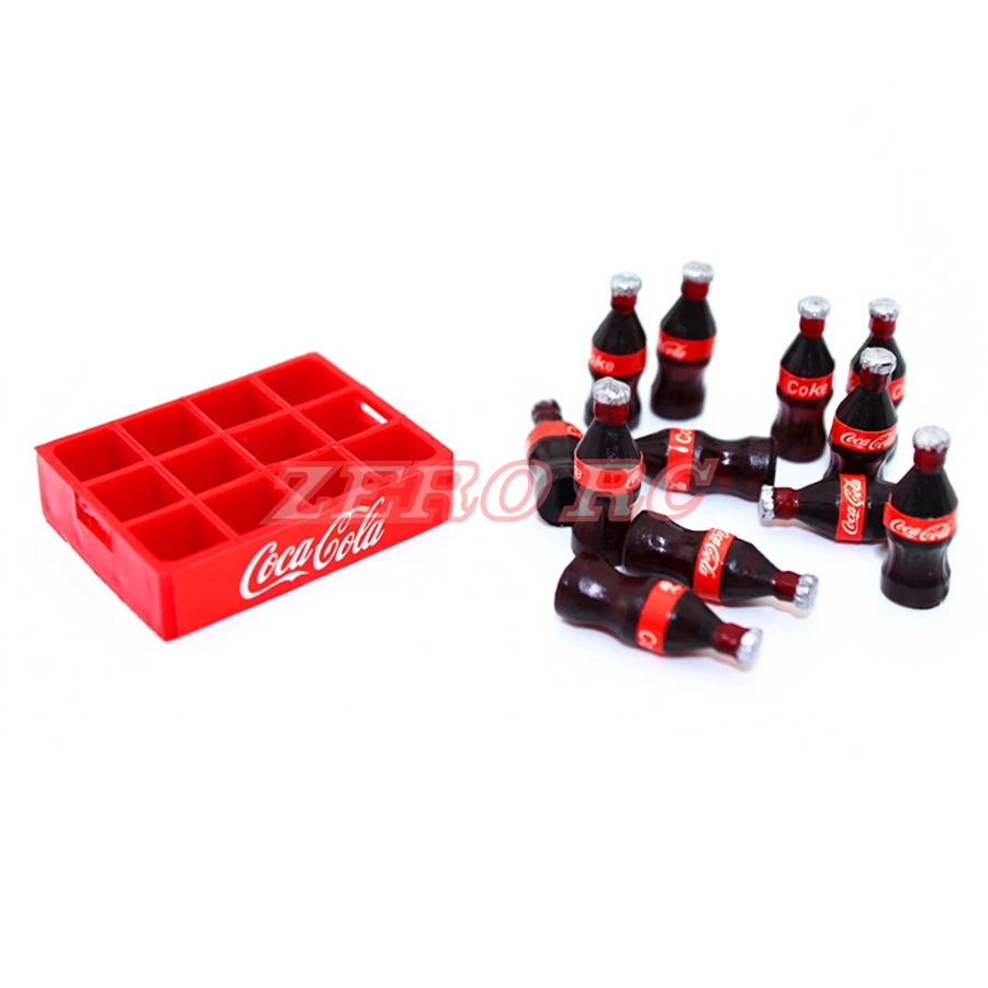 RC 1/10 весы аксессуары для грузовиков реалистичный пластиковый кокс с бутылкой