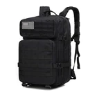 Уличный рюкзак 45 л, военный тактический рюкзак, штурмовая пехота, спортивный уличный рюкзак 3P EDC Molle для треккинга, кемпинга