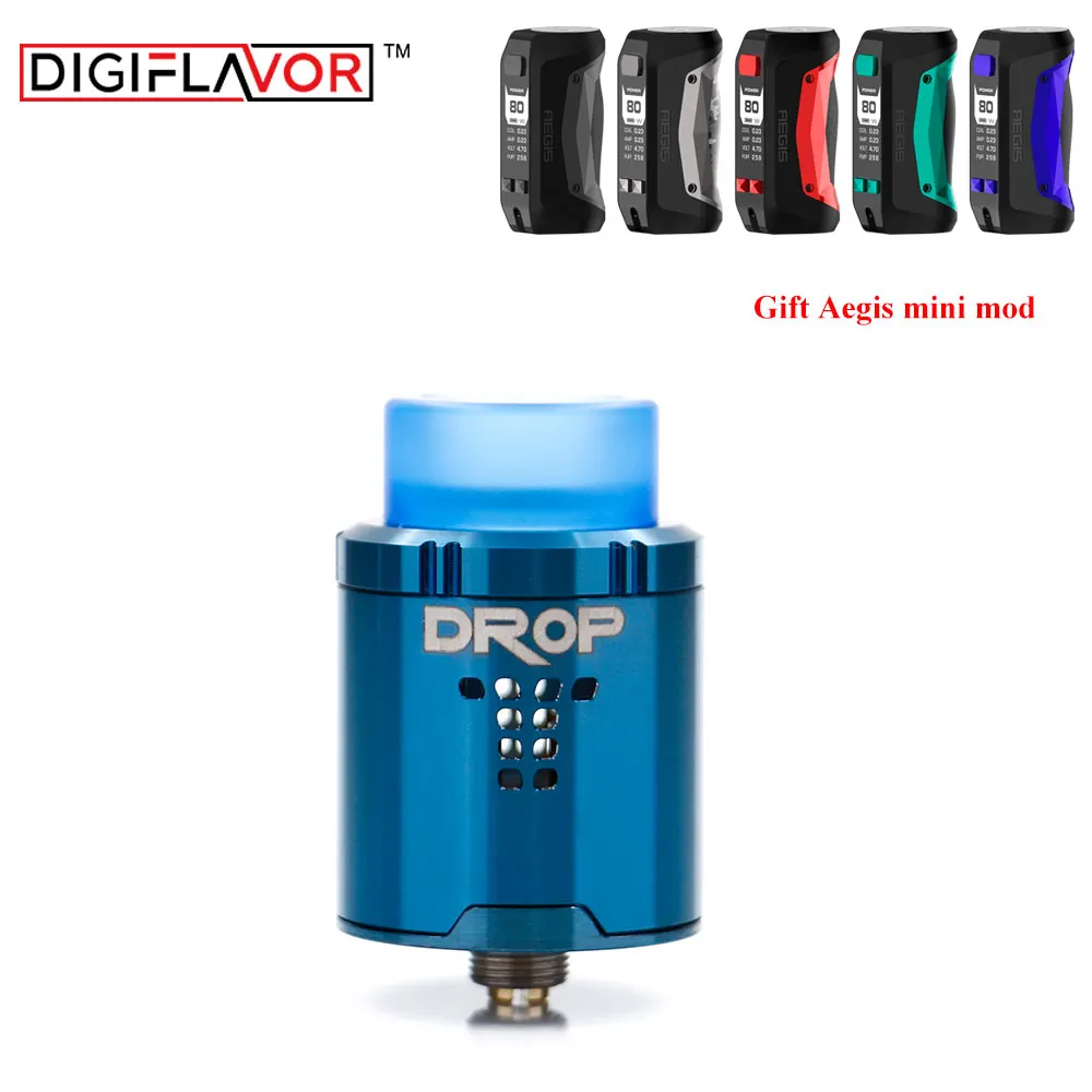 Бесплатный подарок Digiflavor Drop RDA BF squonk 510 pin 24 мм бак для электронной сигареты с Aegis mod
